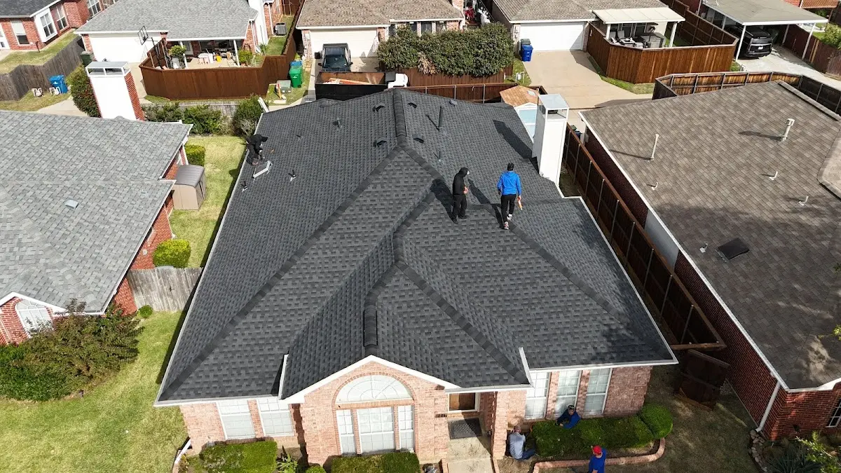 Commercial Roofing work in progress on a EspaÃ±ola property